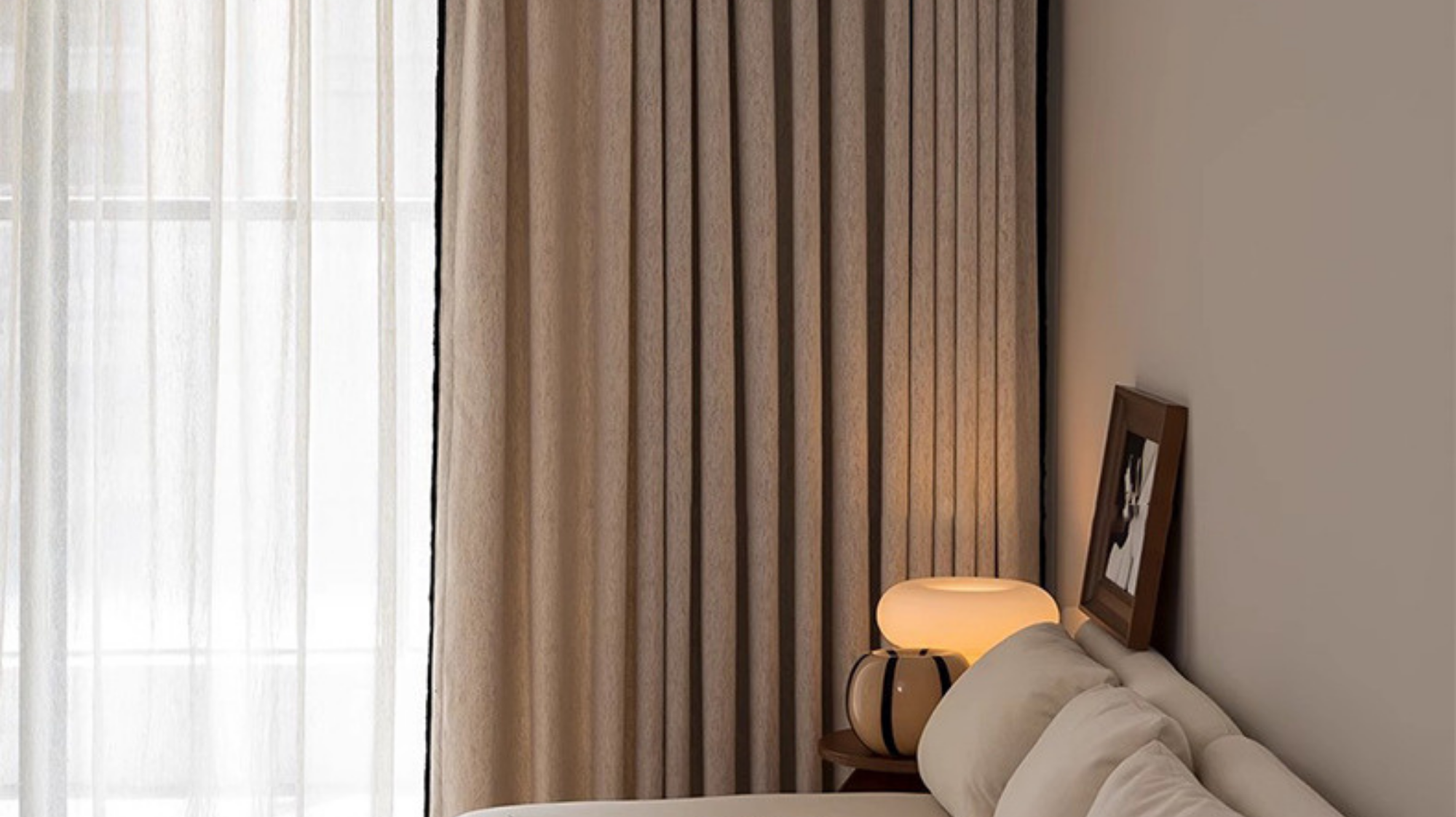 custom curtains in living room