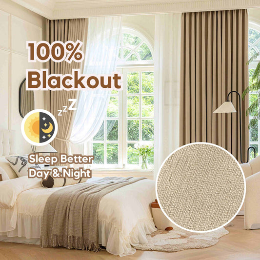 custom curtains blackout for bedroom with big windows