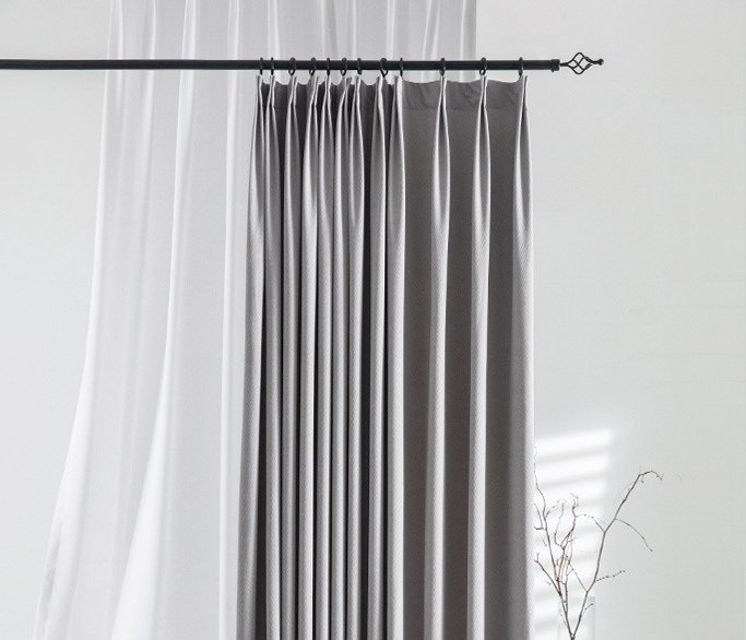 pinch pleated custom blackout curtains for living room- Lumos Curtains