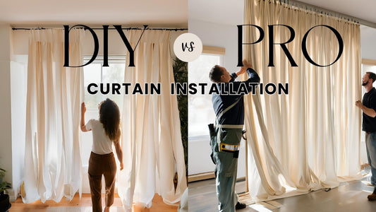 diy curtain installation vs professional curtain installation