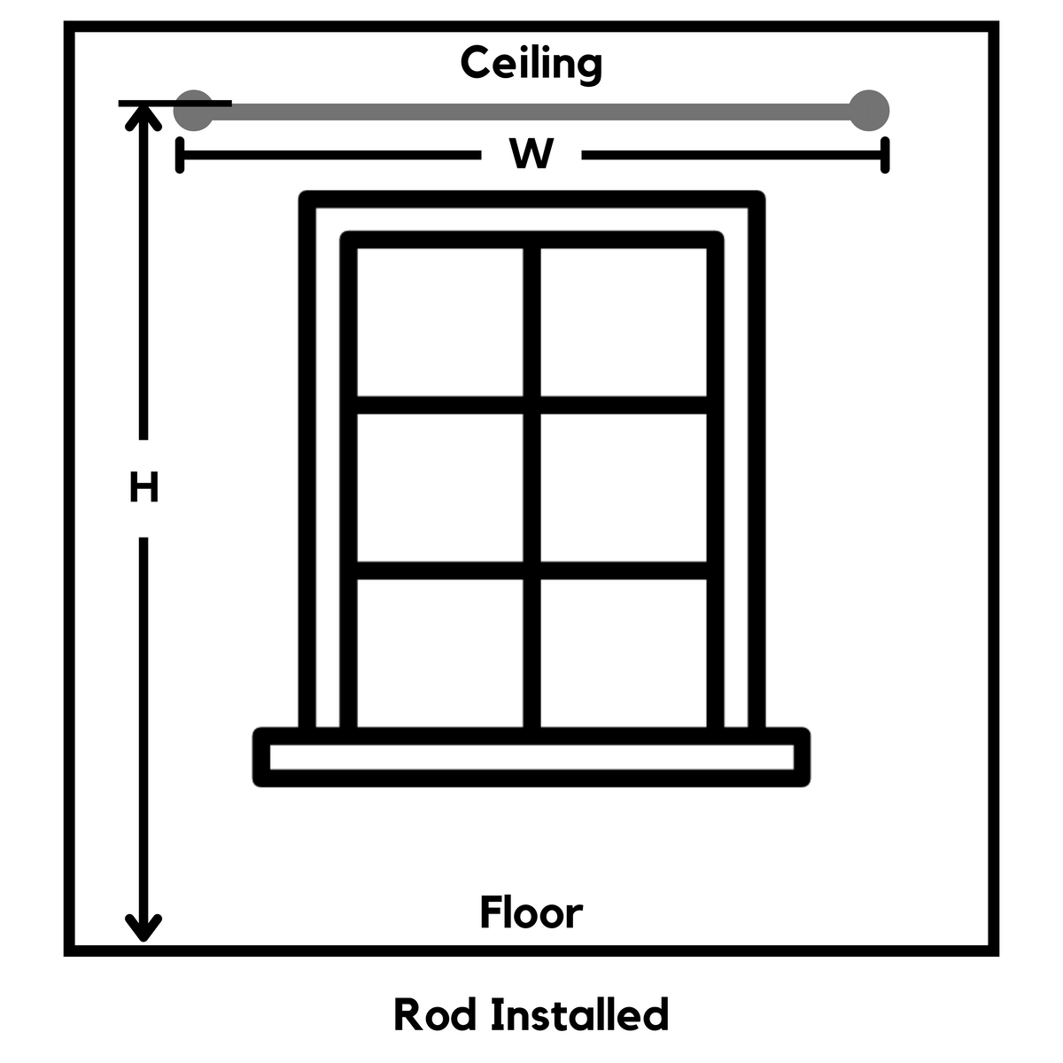Rod Width Measuring Guide for Curtains | Lumos Curtains