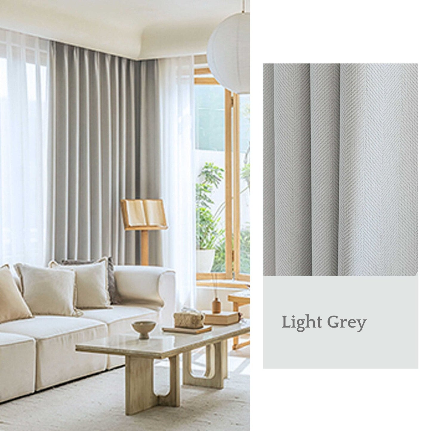 Herringbone Curtains - Lumos CurtainsCocoa