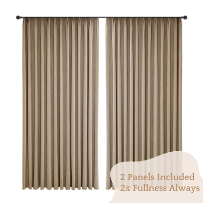 Herringbone Curtains - Lumos CurtainsLatte