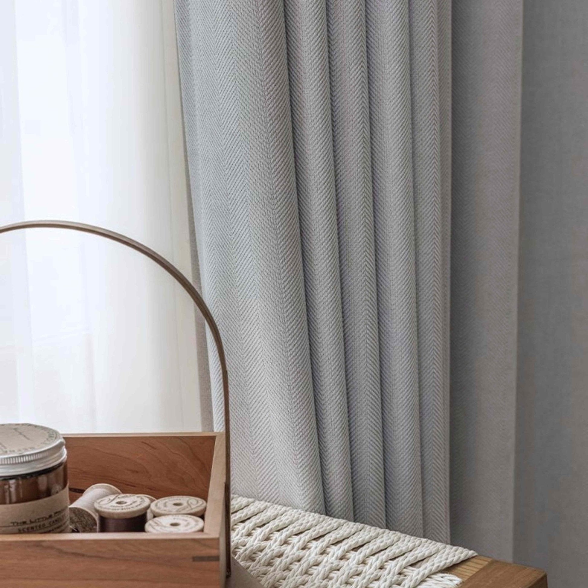 Herringbone Curtains - Lumos CurtainsCocoa