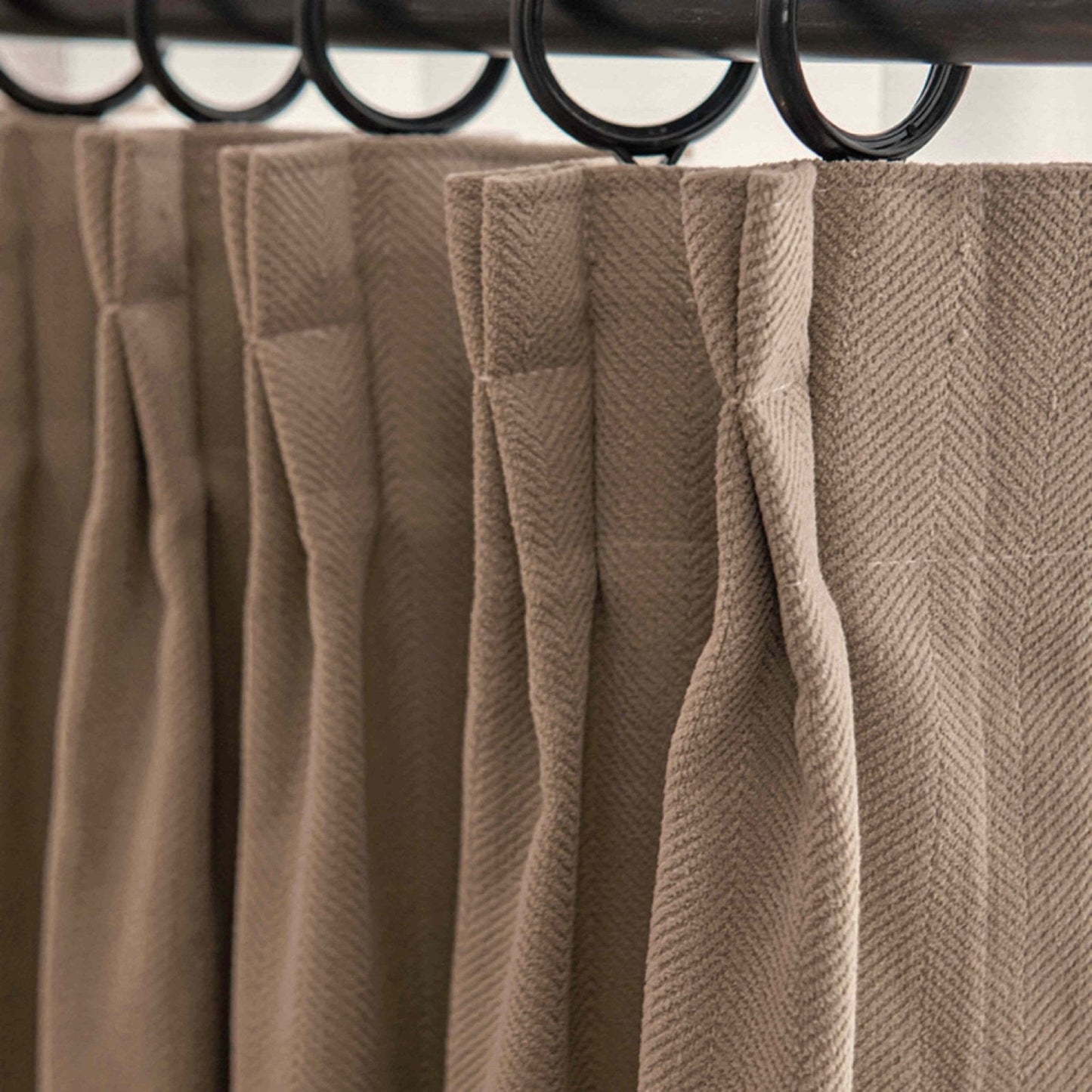 Herringbone Curtains - Lumos CurtainsCocoa