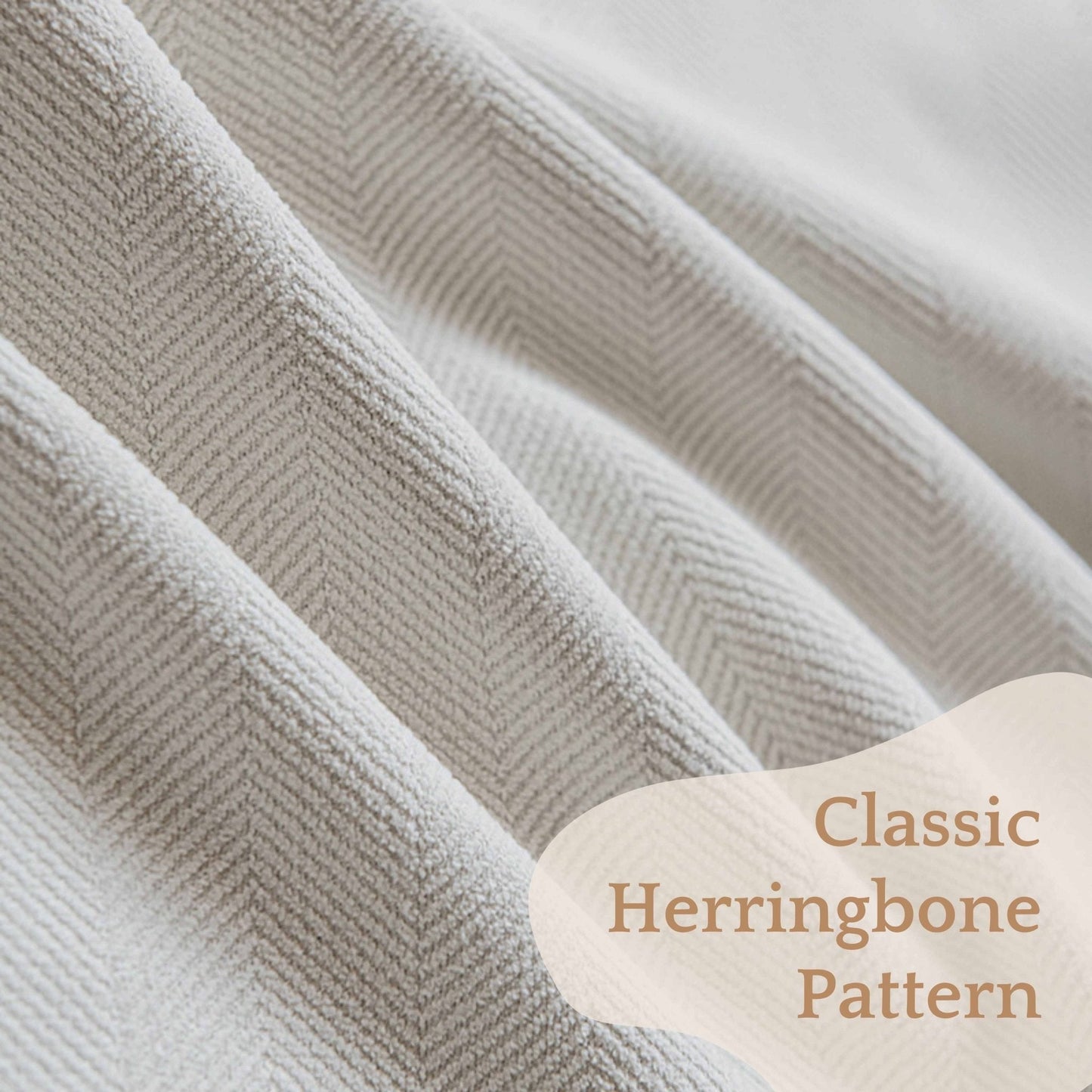 Herringbone Curtains - Lumos CurtainsLatte