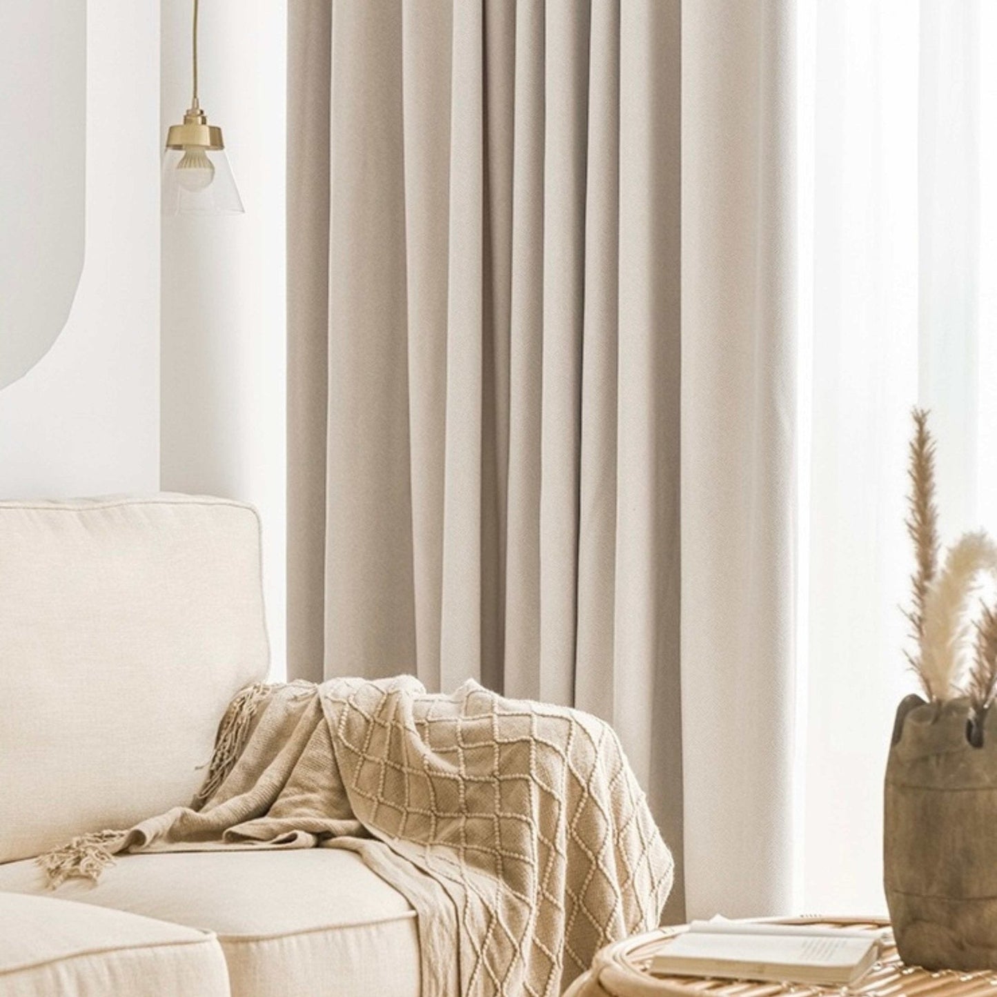 Herringbone Curtains - Lumos CurtainsCream