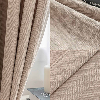 Herringbone Curtains - Lumos CurtainsLatte